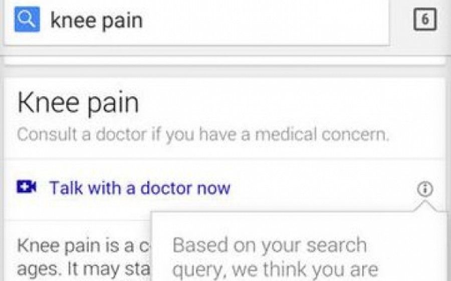 «Ρώτα το γιατρό» απαντά η Google σε όσους ψάχνουν για συμπτώματα