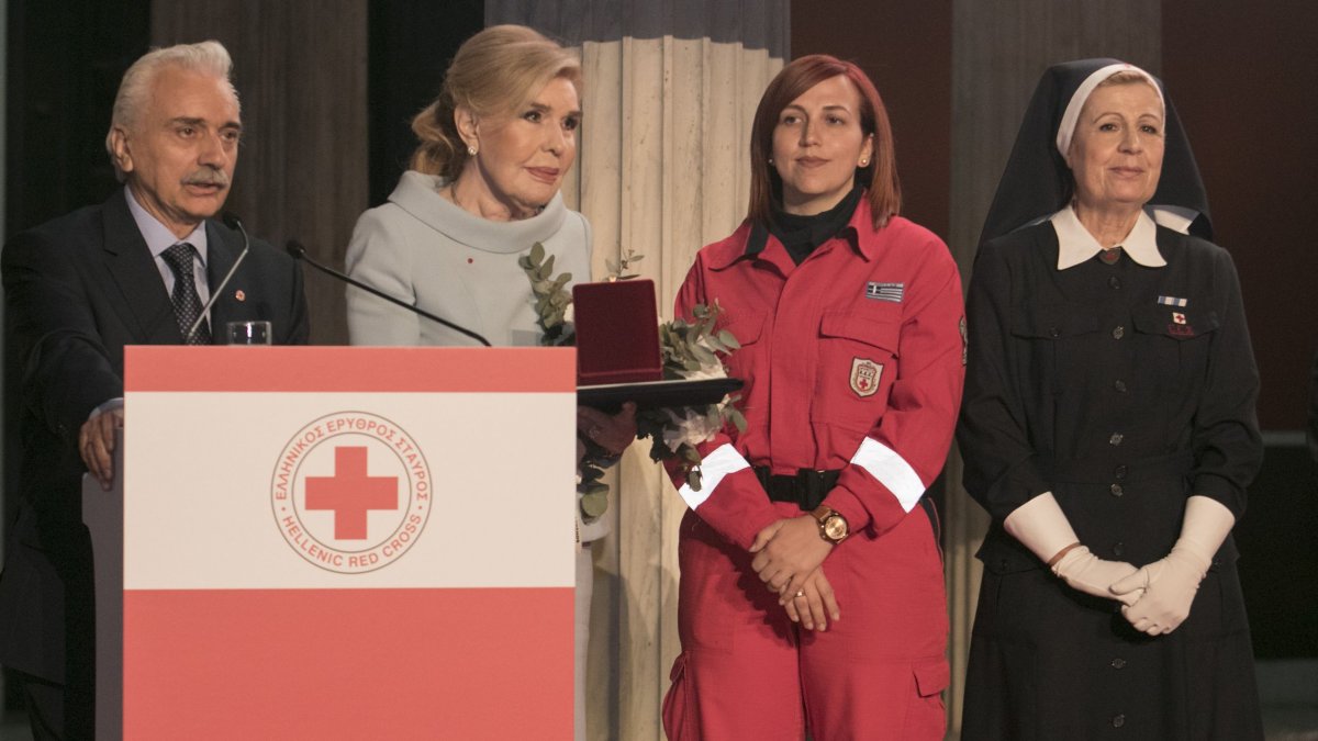 Στην Πρέσβυ Καλής Θελήσεως Μ. Βαρδινογιάννη απένειμε ο ΕΕΣ την Ανώτερη Τιμητική του Διάκριση