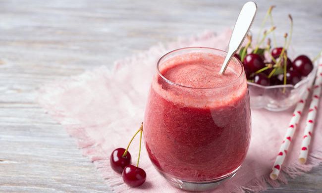 Γευστικό smoothie με κεράσι ενάντια στις φλεγμονές