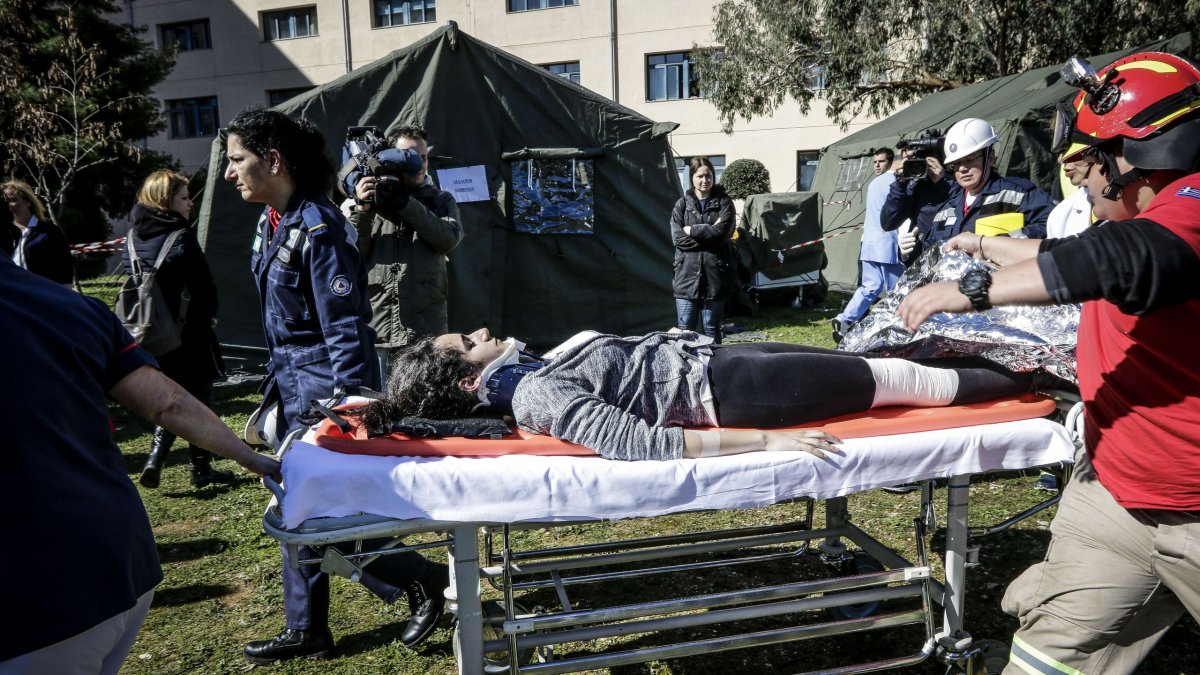 Άσκηση σεισμού στον Άγιο Σάββα