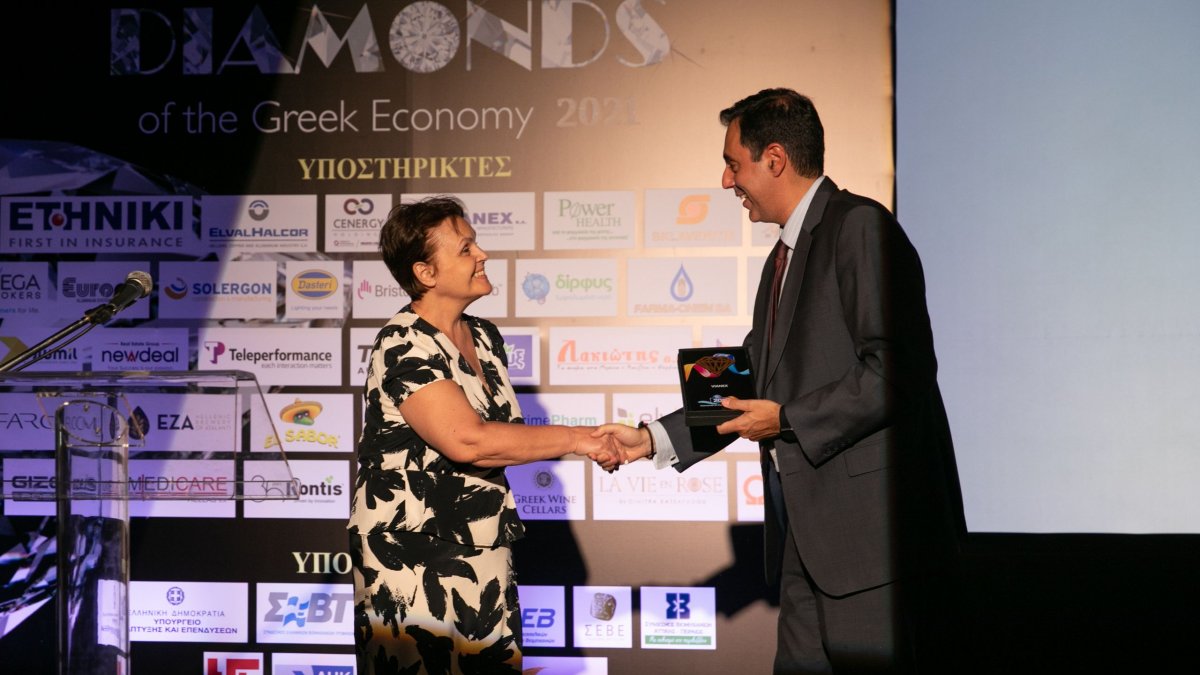 H ΒΙΑΝΕΞ διακρίθηκε στο θεσμό “Diamonds of the Greek Economy 2021”