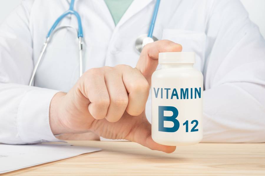 Vitamin B12 And Supplements For Human Health. Doctor Recommends Taking Vitamin B12. Doctor Talks Abo