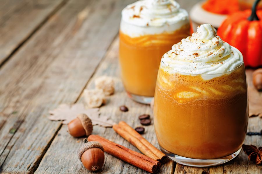 bigstock Ice Honey Pumpkin Spice Latte 95957276