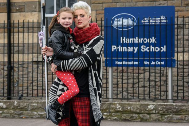 PAY Blind Lily Grace Hooper banned from using cane in school 1