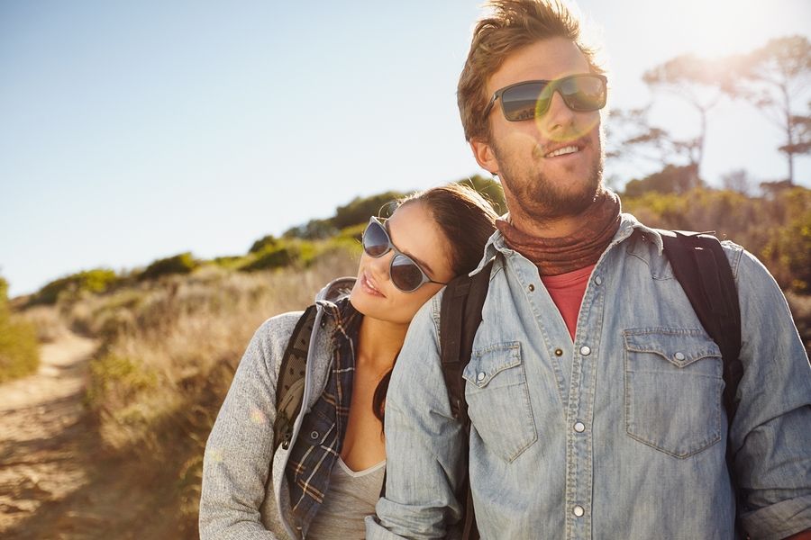 bigstock Young Hiking Couple Enjoying N 97907549