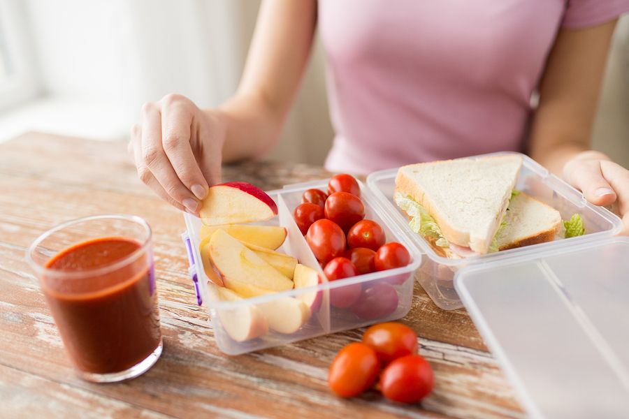 bigstock close up of woman with food in 113935286