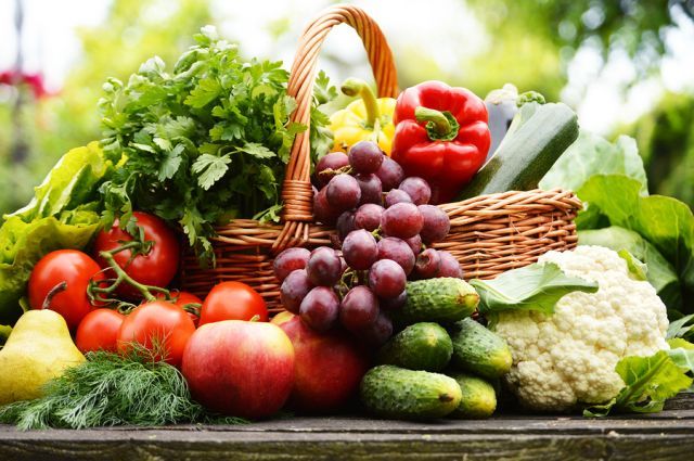 bigstock Fresh Organic Vegetables In Wi 47214697
