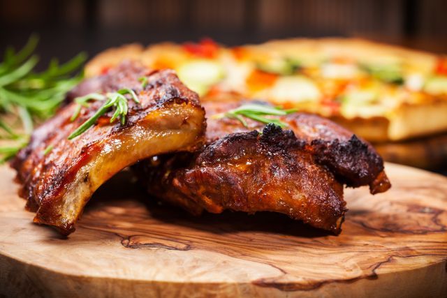 bigstock BBQ spare ribs with herbs 88020290