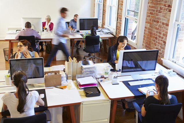 bigstock Wide Angle View Of Busy Design 92607737