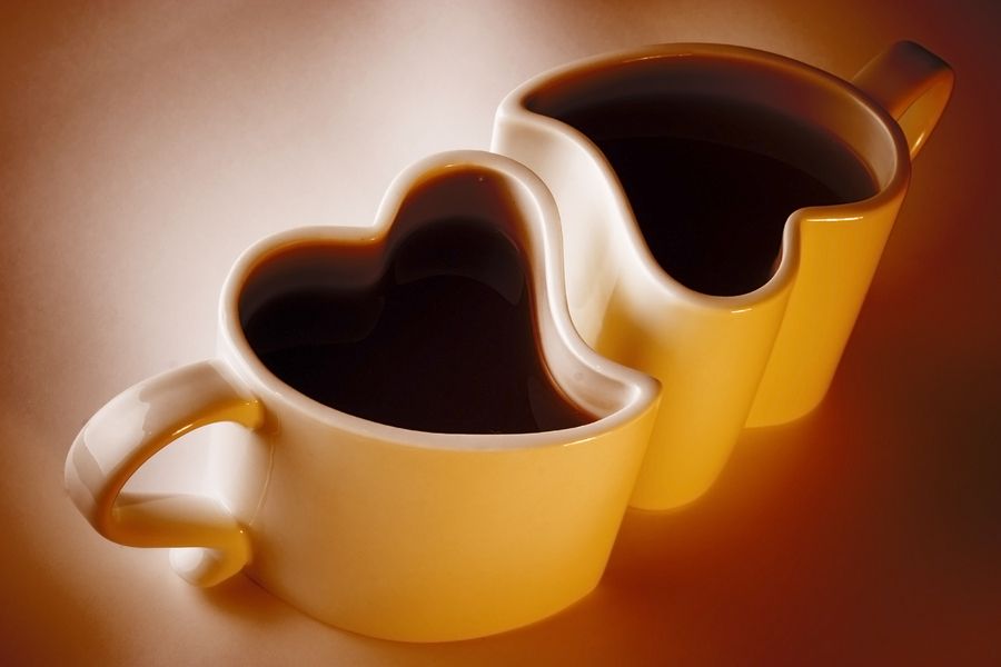 bigstock Love Cups Of Coffee 2453947