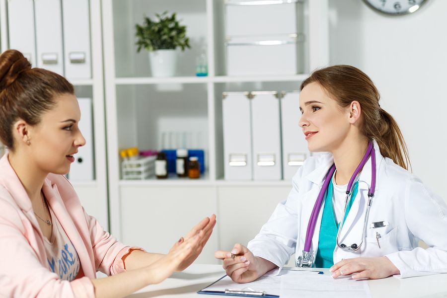 bigstock Physician Ready To Examine Pat 93901883