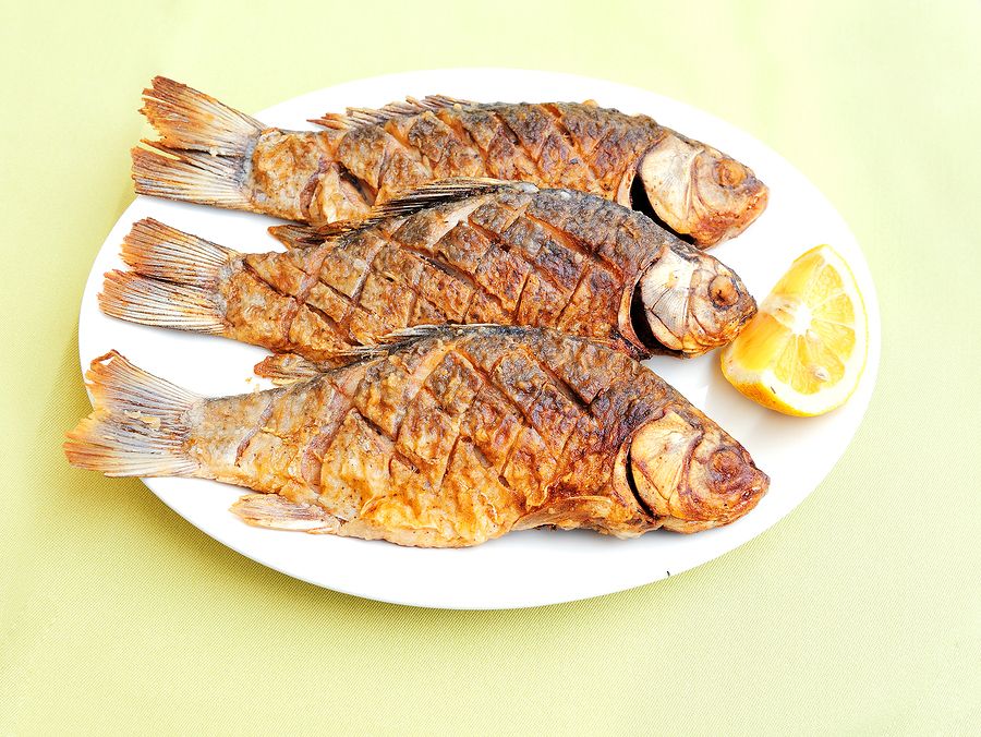 bigstock roasted fish with lemon 17456240