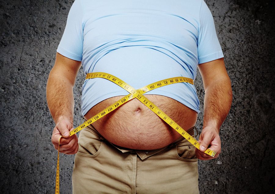 bigstock Fat belly Man with overweight 82214252