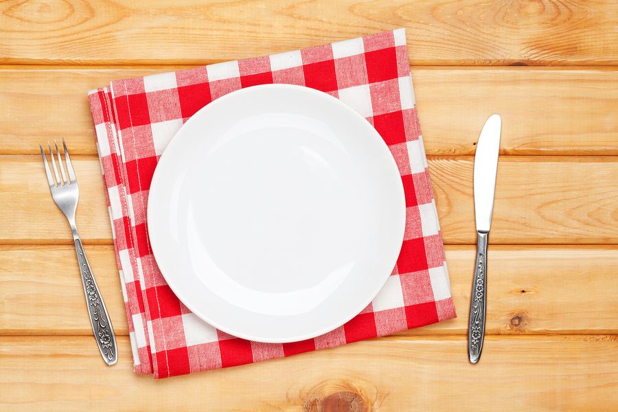 bigstock Empty plate silverware and to 83175506