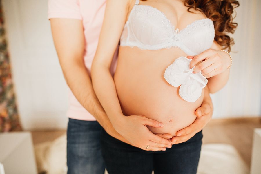 bigstock beautiful pregnant woman and m 93272315