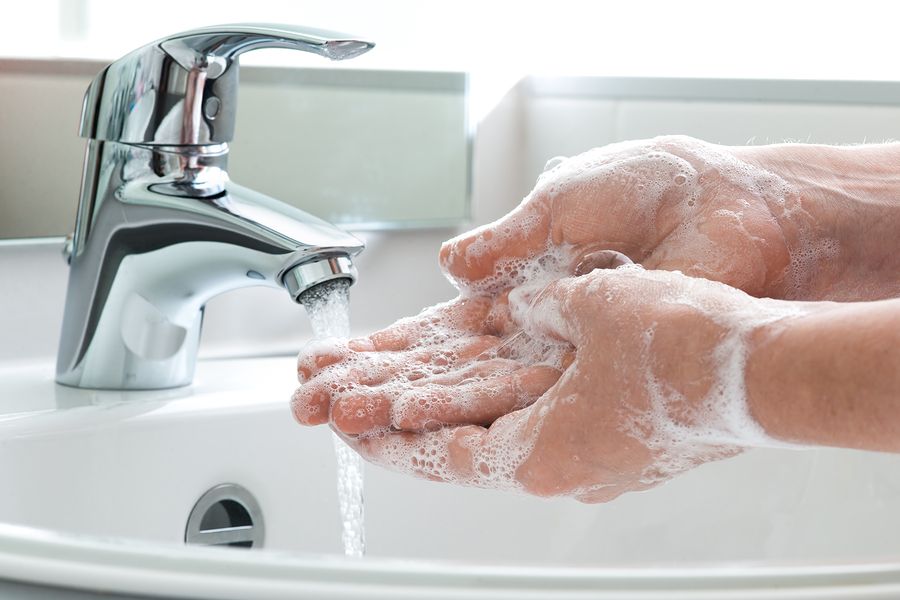 bigstock Washing of hands with soap und 74599528
