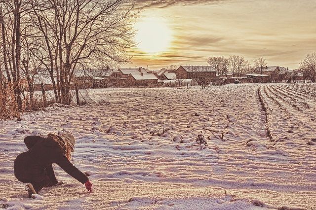 bigstock Woman In Winter Clothes In Sno 80085500