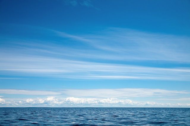bigstock Blue sky with clouds over Lak 12366353