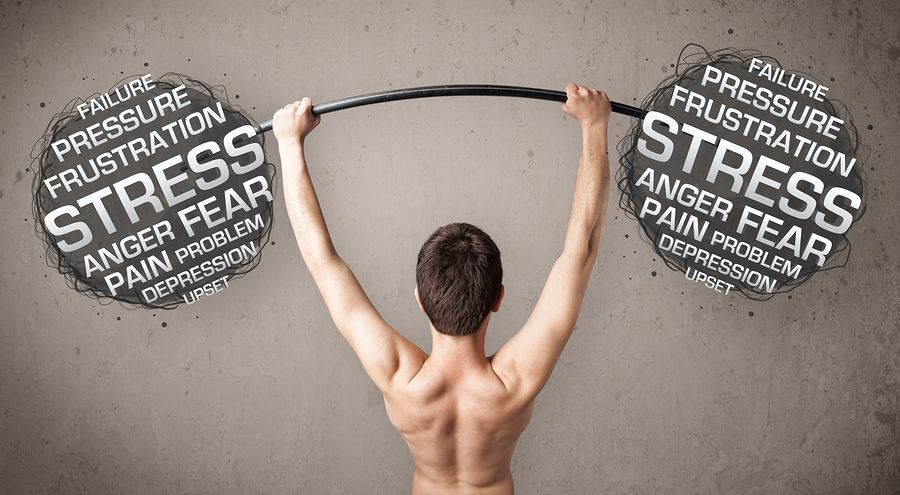bigstock Funny skinny guy defeating str 69410110