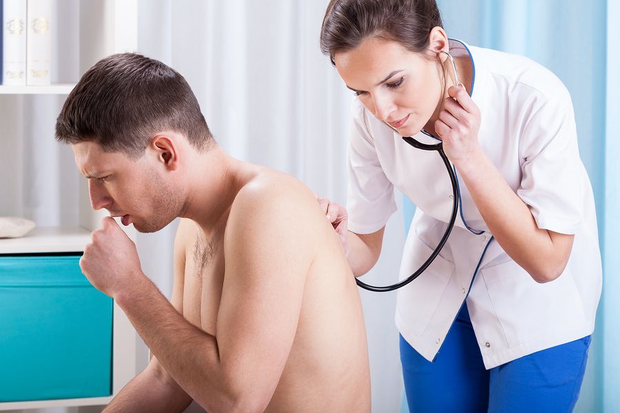 bigstock Coughing Man Having Examinatio 72198718