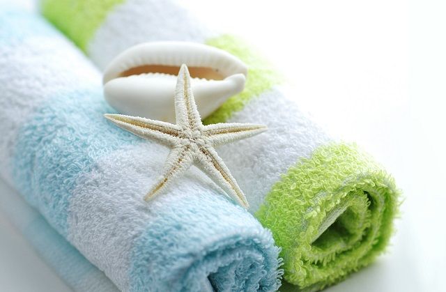 bigstock Spa still life Shells on towe 25640114