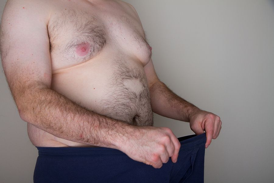 bigstock Fat Man And His Penis 104385890