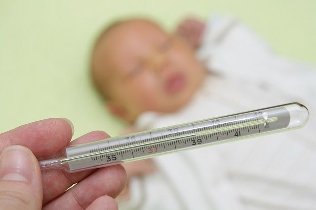 bigstock Newborn baby with flu and feve 18983099