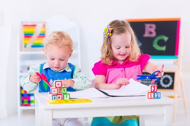 bigstock Kids At Preschool Painting 92144750