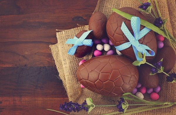 bigstock Happy Easter Chocolate Eggs 174115579