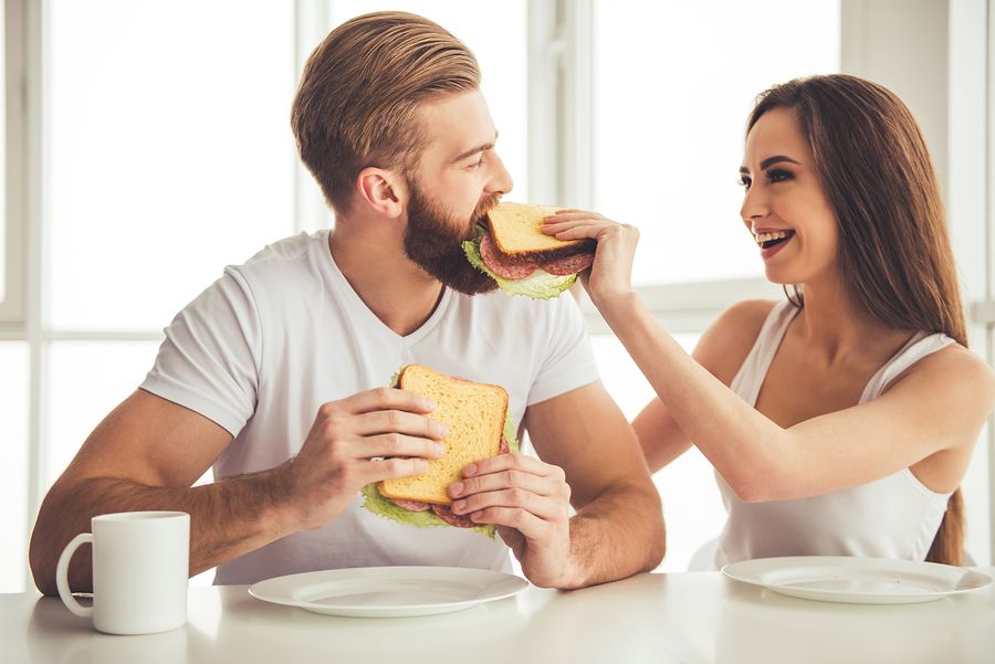 Couple Having A Breakfast