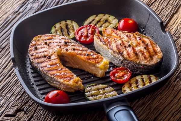 bigstock Salmon Grilled Fish Salmon G 200299468