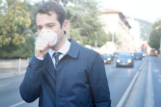 bigstock Man Wearing Mask Against Smog 202730356