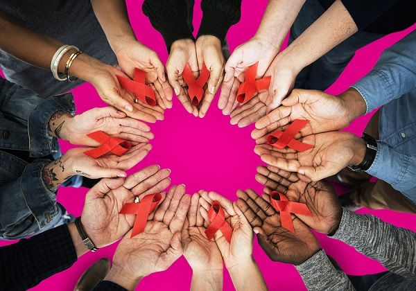 bigstock Group of hands holding red rib 191343310
