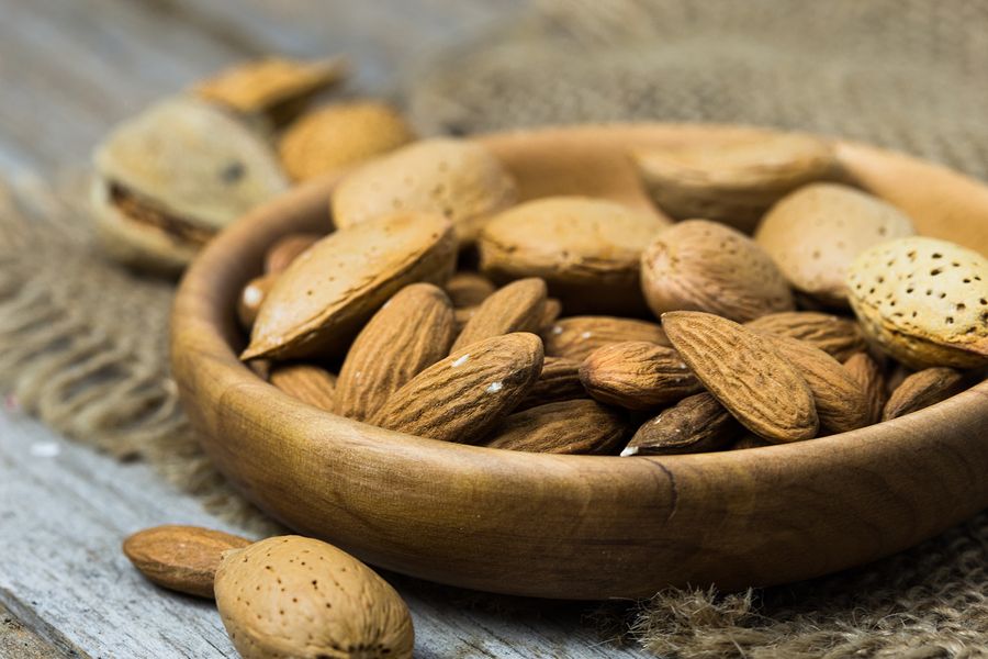 bigstock Shelled Almonds As Background 224724367