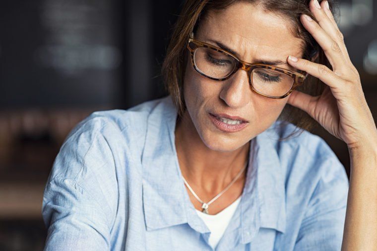 woman headache
