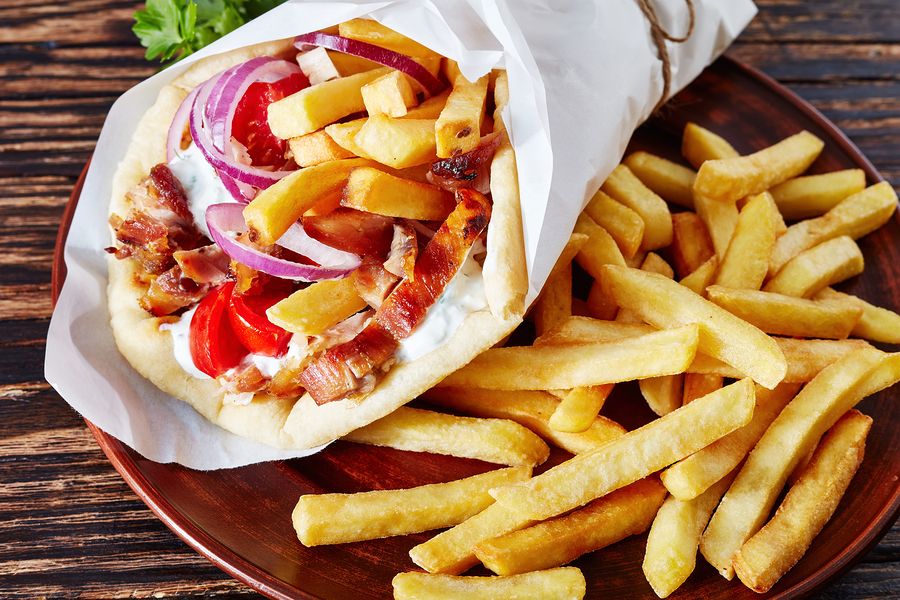 bigstock Greek Souvlaki Pita Ma Gyro W 281629936