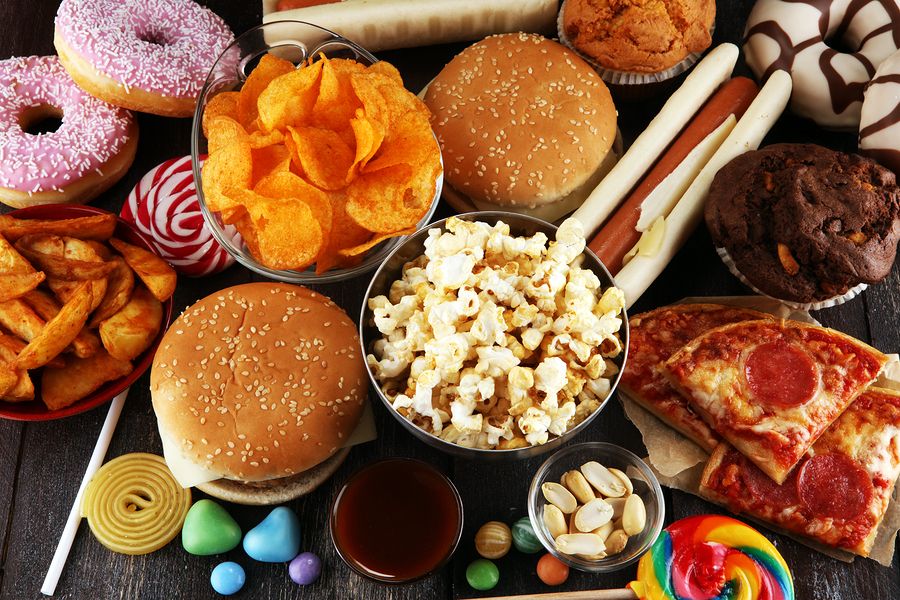 bigstock Unhealthy Products Food Bad F 256992898