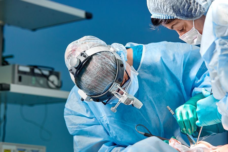 bigstock Surgeon Performing Cosmetic Su 297764671
